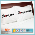 Nouveaux arrivants Couples Taies d&#39;oreiller I love you et Love you More taies d&#39;oreiller